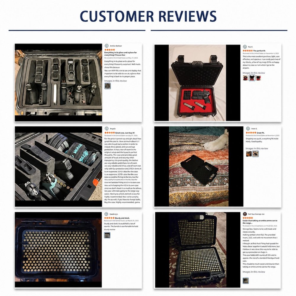 Hard Shell Gun Case detail 5