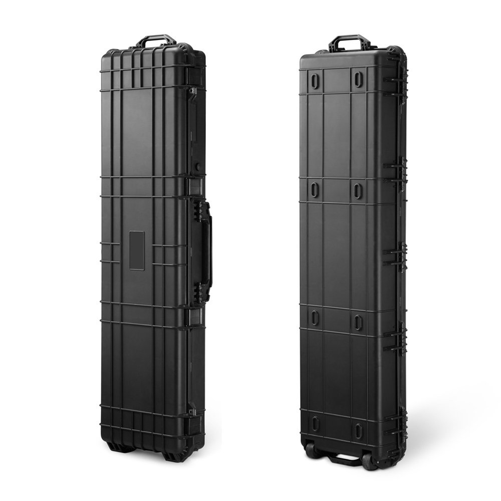 Plastic Hard Gun Case with Wheels detail 4