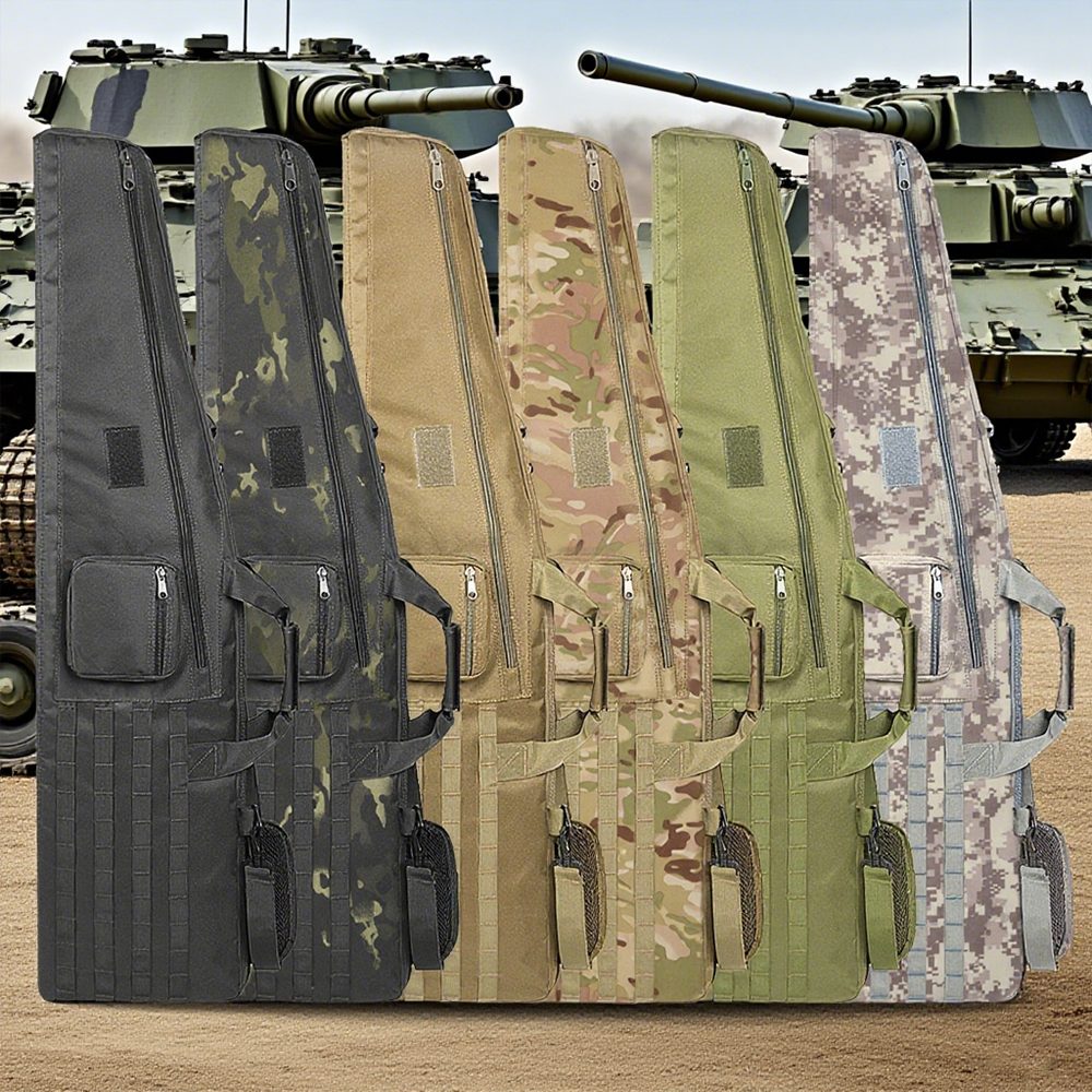 46 inch soft double gun case with dual lockable zippers and padded handle