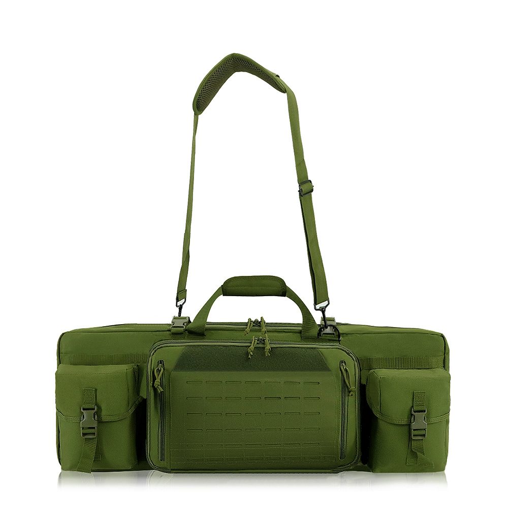 shockproof padded tactical double gun bag with adjustable straps