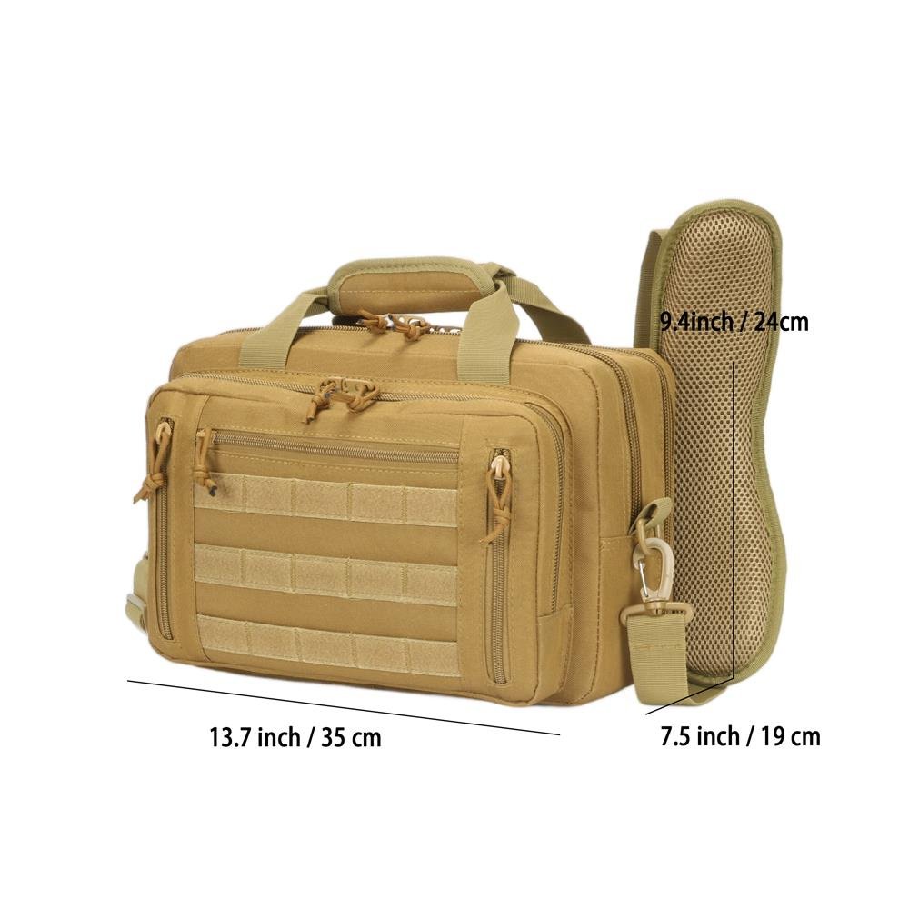 Tactical Gun Range Bag with MOLLE detail 2