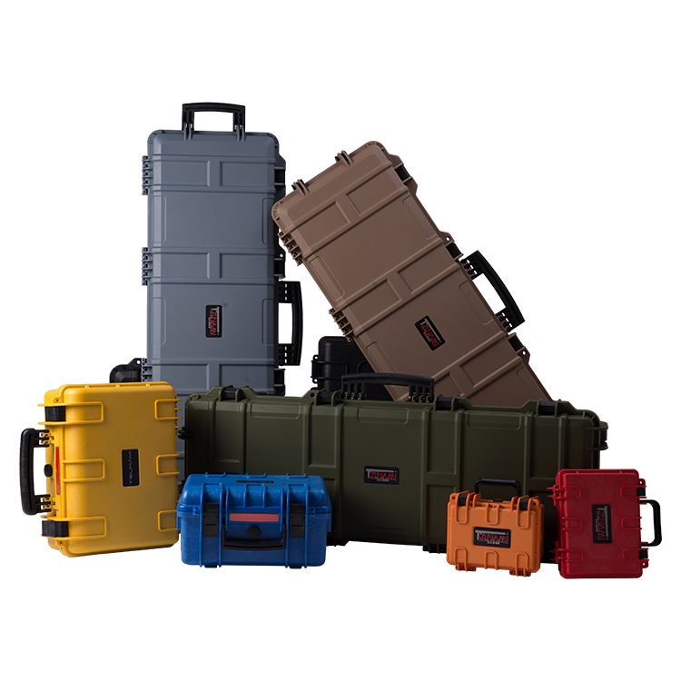 TSUNAMI waterproof shockproof PP hard gun case with foam for rifles